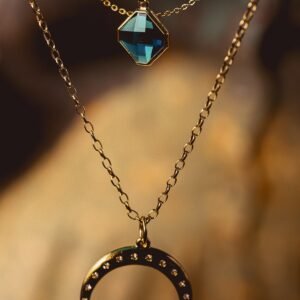 Personalized gold pendant necklace